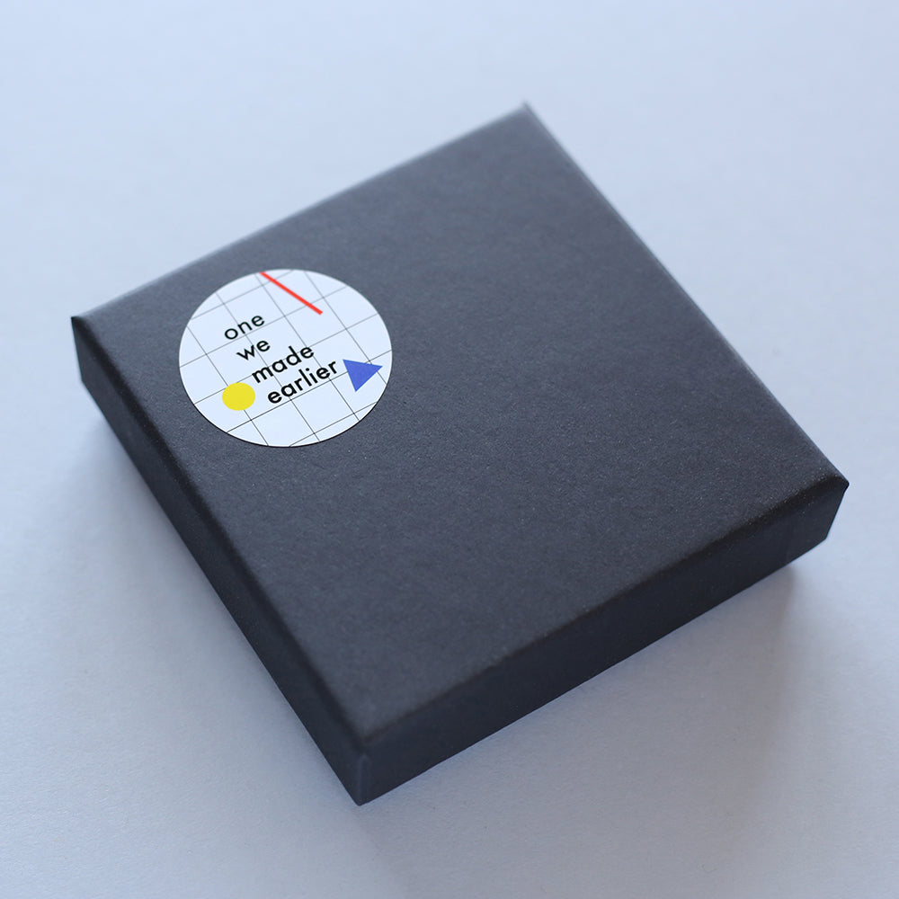 Packaging for Gil brooch by One We Made Earlier