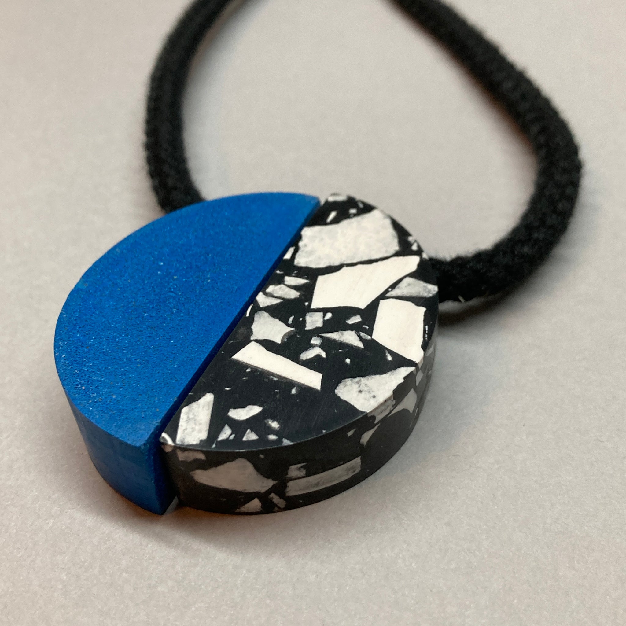 Sample blue/speckled necklace