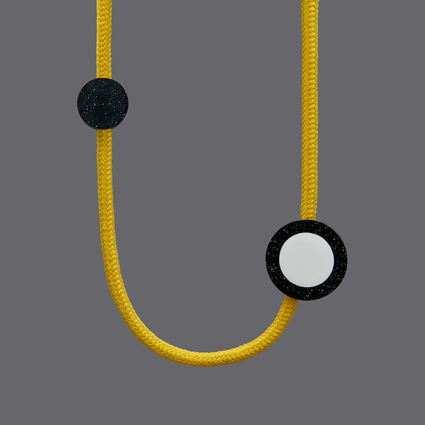 Frank necklace is part of our collection of accessories inspired by Harry Beck's famous London Underground Tube Map.  A bold, statement necklace.