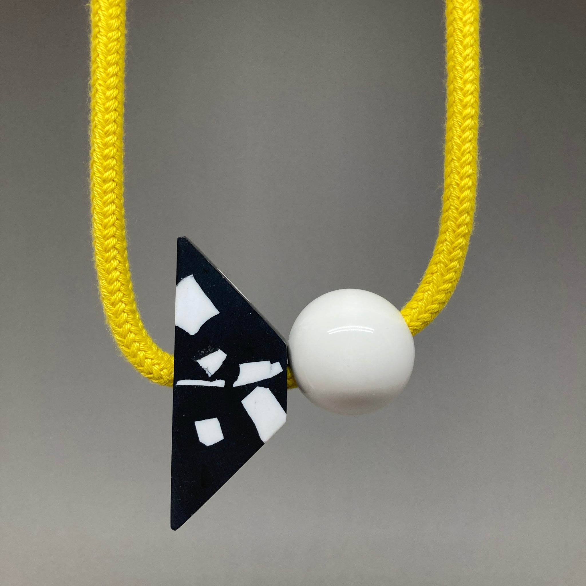 Sample sale Yellow Triangle necklace