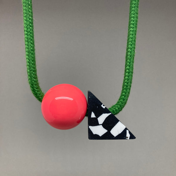 Sample Green rope necklace
