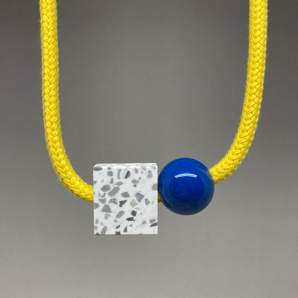 Sample necklace Yellow/Blue