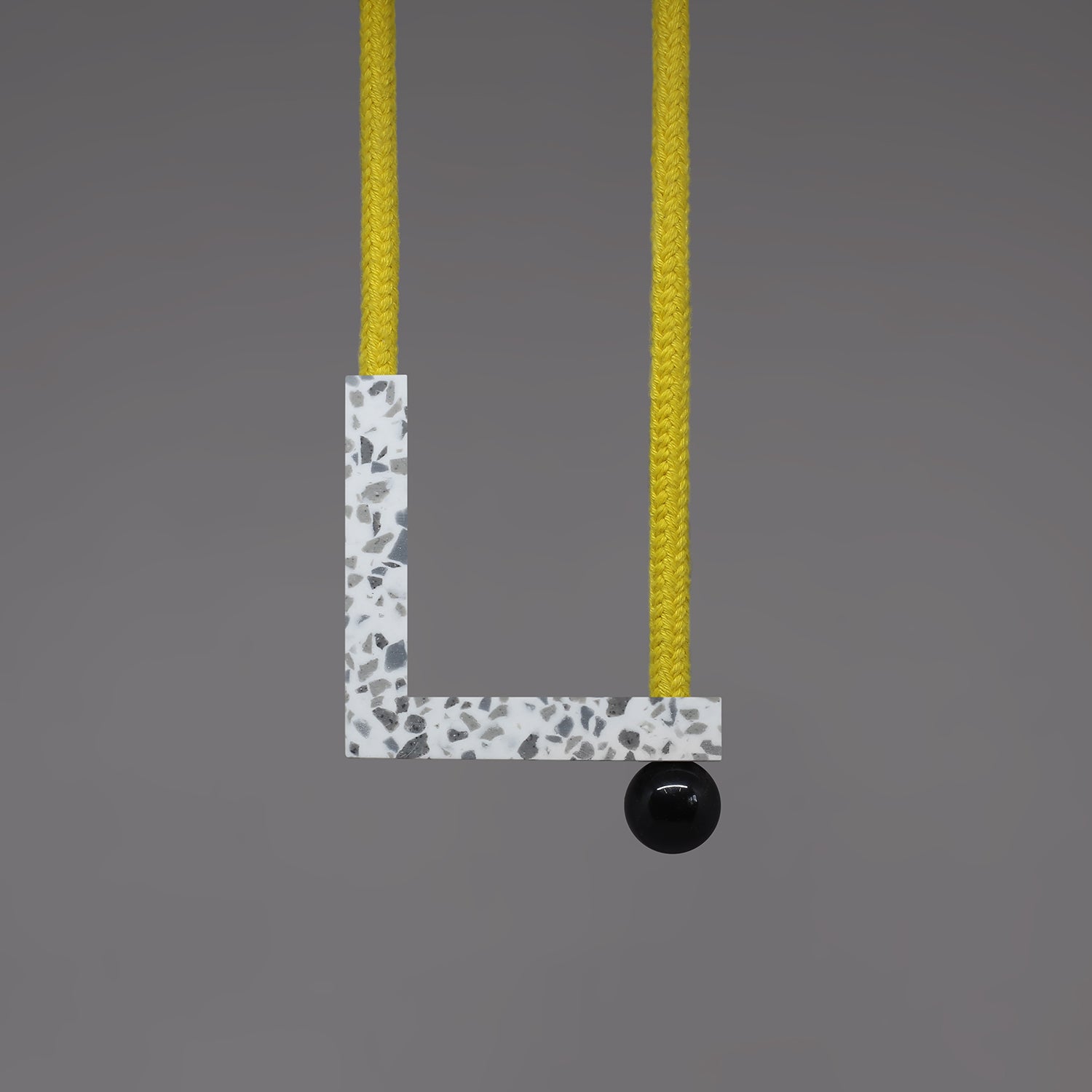 Lo necklace (yellow rope)