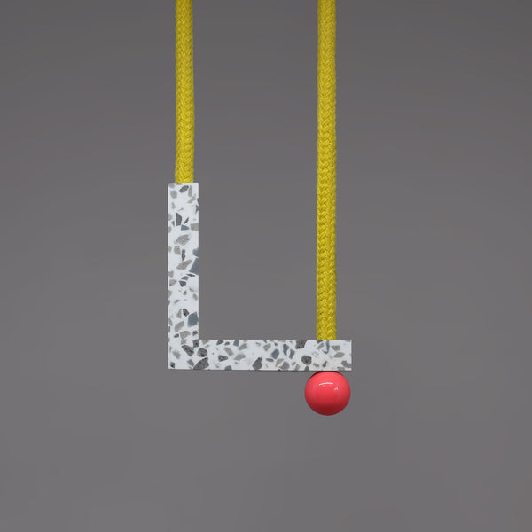 Lo necklace (yellow rope)